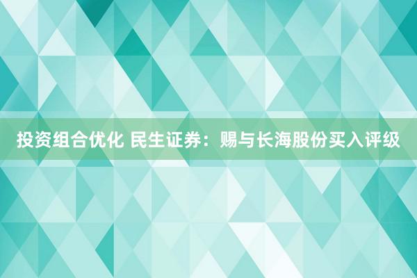 投资组合优化 民生证券：赐与长海股份买入评级