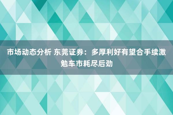 市场动态分析 东莞证券：多厚利好有望合手续激勉车市耗尽后劲