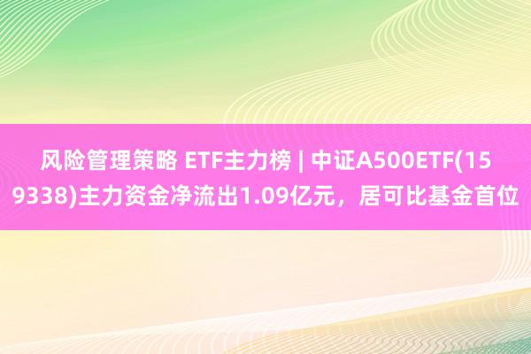 风险管理策略 ETF主力榜 | 中证A500ETF(159338)主力资金净流出1.09亿元，居可比基金首位