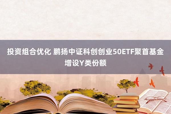 投资组合优化 鹏扬中证科创创业50ETF聚首基金增设Y类份额