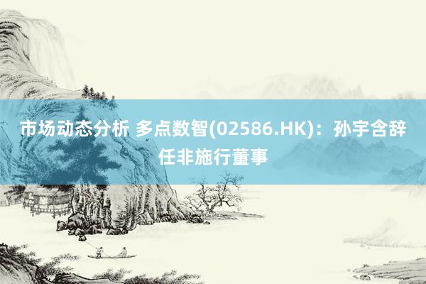 市场动态分析 多点数智(02586.HK)：孙宇含辞任非施行董事