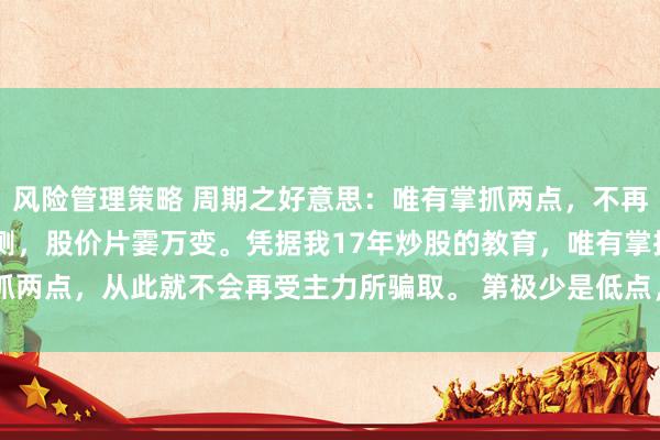 风险管理策略 周期之好意思：唯有掌抓两点，不再受主力所骗 股市幻化莫测，股价片霎万变。凭据我17年炒股的教育，唯有掌抓两点，从此就不会再受主力所骗取。 第极少是低点，也等于建仓点，我一直...