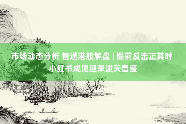 市场动态分析 智通港股解盘 | 提前反击正其时 小红书成见迎来泼天昌盛